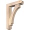 Ekena Millwork Imperial Craftsman Smooth Bracket w/ Offset Brace, Douglas Fir, 5 1/2"W x 22"D x 30"H BKT0604X22X30IMP04SDF - alternate 1